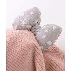 Babyhug Woollen Cap With Bow  - Pink