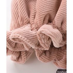 Babyhug Woollen Cap With Bow  - Pink