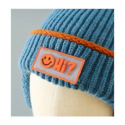 Babyhug Woollen Cap With Ear Design - Blue