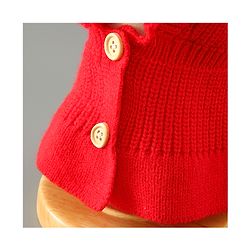 Babyhug Woollen Cap Reindeer Design - Red