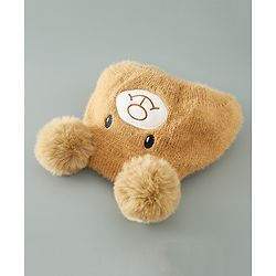 Babyhug Woollen Cap Bear Design - Brown