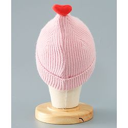 Babyhug Heart Design Cap Medium Size - Pink