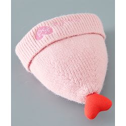 Babyhug Heart Design Cap Medium Size - Pink