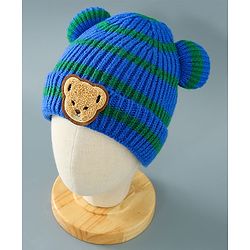Babyhug Woolen Cap Blue - Diameter 11.5 cm
