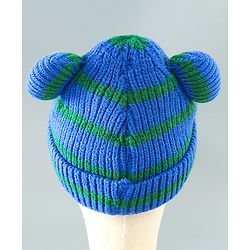 Babyhug Woolen Cap Blue - Diameter 11.5 cm