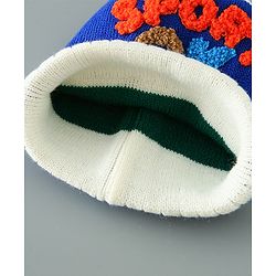 Babyhug Woolen Cap Blue - Diameter 11.5 cm