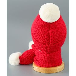 Babyhug Woolen Cap & Muffler Set Brown - Diameter 11.5 cm