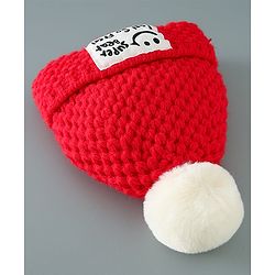 Babyhug Woolen Cap & Muffler Set Brown - Diameter 11.5 cm