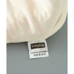 Babyhug Woolen Cap & Muffler Set Brown - Diameter 11.5 cm