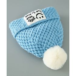 Babyhug Woolen Cap & Muffler Set Brown - Diameter 11.5 cm