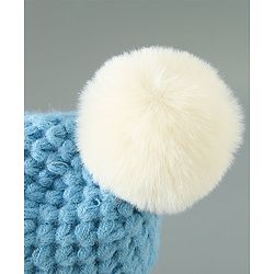 Babyhug Woolen Cap & Muffler Set Brown - Diameter 11.5 cm