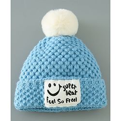 Babyhug Woolen Cap & Muffler Set Brown - Diameter 11.5 cm