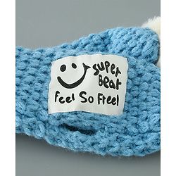 Babyhug Woolen Cap & Muffler Set Brown - Diameter 11.5 cm