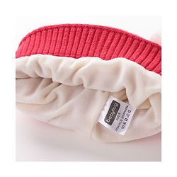 Babyhug Woollen Cap With Bear Face Applique - Red