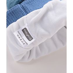 Babyhug Pom Pom Woollen Cap Smiley Embroidery - Blue