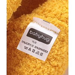 Babyhug Woollen Cap Orange Design - Yellow