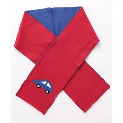 Babyhug Woolen Cap Gloves & Muffler Set - Red