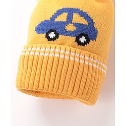 Babyhug Woolen Cap Gloves & Muffler Set - Red
