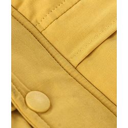 Babyhug Full Sleeves Hooded & Padded Jacket Solid- Mustard