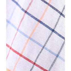 Babyhug 100% Cotton Half Sleeves Checked Shirt with Text Print T-Shirt - White