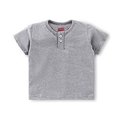 Babyhug Cotton Woven Half Sleeve Regular Collar One Pocket Checked Shirt with Solid Colour T-Shirt - Yellow