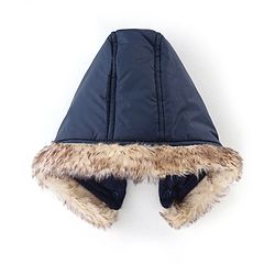 Babyhug Full Sleeves Hooded & Padded Jacket Solid- Navy Blue