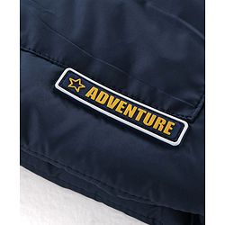 Babyhug Full Sleeves Hooded & Padded Jacket Solid- Navy Blue