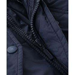 Babyhug Full Sleeves Hooded & Padded Jacket Solid- Navy Blue