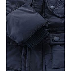 Babyhug Full Sleeves Hooded & Padded Jacket Solid- Navy Blue