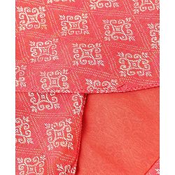 Babyhug Brocade Woven Full Sleeves Kurta & Pajama Set Argyle Design - Peach