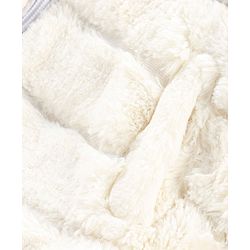 Babyhug Woven Full Sleeves Stripe Textured Hoodie with Cotton Lining - White