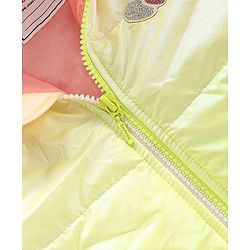 Babyhug Full Sleeves Hooded Jacket with Heart Patch - Pink