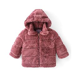 Babyhug Full Sleeves Solid Hooded Jacket- Maroon
