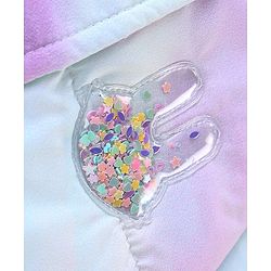 Babyhug Full Sleeves Tie Dye Woven Hoodie - Purple & Blue