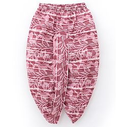 Babyhug 100% Cotton Woven Full Sleeves Kurta With Dhoti Kolka Print - Red