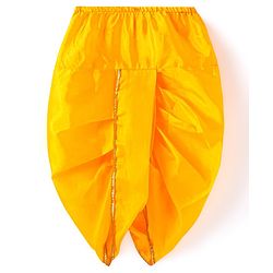 Babyhug Woven Full Sleeves Jamna Set with Forehead Cap & Waistband - Yellow