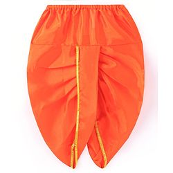 Babyhug Woven Full Sleeves Jamna Set with Forehead Cap & Waistband - Orange