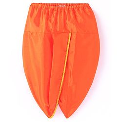 Babyhug Woven Full Sleeves Jamna Set with Forehead Cap & Waistband - Orange