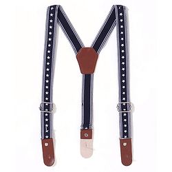 Babyhug Cotton Spandex Full Length Stretchable Washed Denim Jeans with Suspenders - Light Blue