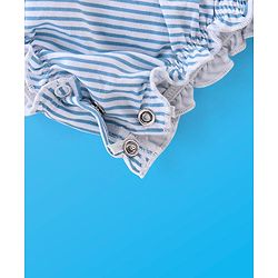 Babyhug 100% Cotton Knit Sleeveless Onesie Floral Print - White