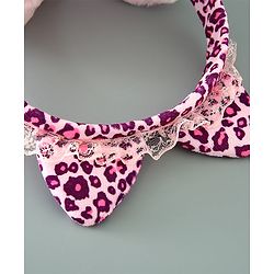 Babyhug Ear Muffs Leopard Design - Pink