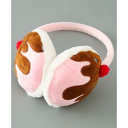Babyhug Ear Muffs With Applique - Pink