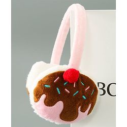 Babyhug Ear Muffs With Applique - Pink