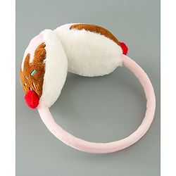 Babyhug Ear Muffs With Applique - Pink