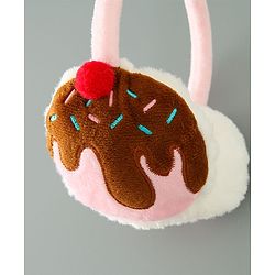 Babyhug Ear Muffs With Applique - Pink