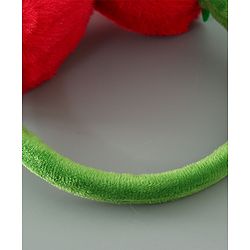 Babyhug Ear Muffs with Strawberry Design - Red & Green