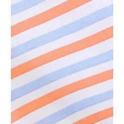 Babyhug 100% Cotton Knit Sleeveless Striped Frock - Blue