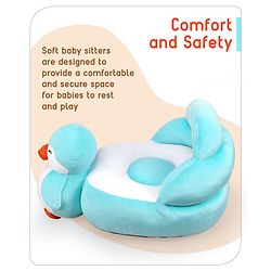 Babyhug Penguin Shaped Soft Seat -  Sky Blue