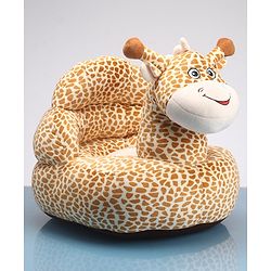 Babyhug Cat Shaped Soft Seat - Brown & White
