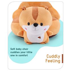 Babyhug Cat Shaped Soft Seat - Brown & White